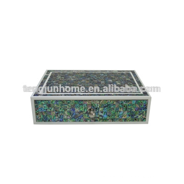 CPA-ABX New Zealand Paua Shell Zigzag Storage Box